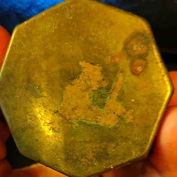 Antique/ Old Vintage Hammered Bronze Tealight Lantern Candle Holder - Picture 3 of 11